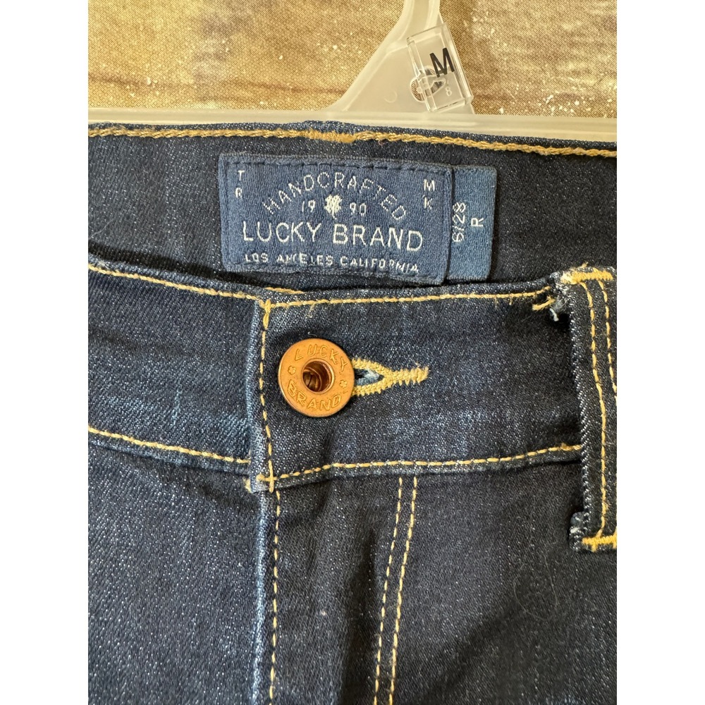 Lucky‎ Brand Sofia Skinny Jeans 6 28 Dark Indigo Stretch Classic Slim - Picture 4 of 6